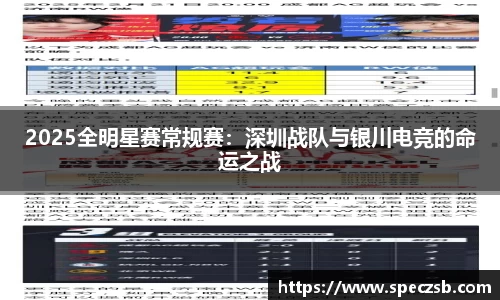 2025全明星赛常规赛：深圳战队与银川电竞的命运之战